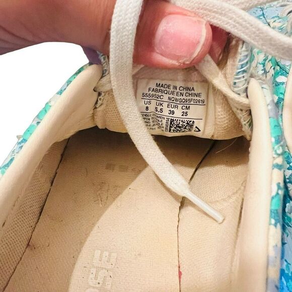 Converse Breakpoint Low Floral blue & white women’s size 8 - Picture 8 of 12